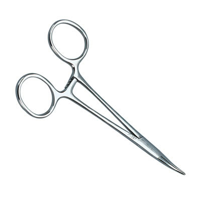 Pinzas Inox. Tipo �coger� Punta Curva (12cm.)