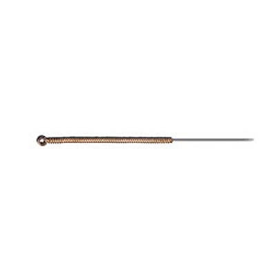 AGUJA DE ACUPUNTURA BA�ADA EN ORO DE 18 KILATES / 0.18 X 6.5mm.